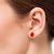 Lili Gemstones Ear Studs - Red Oval 2022-236