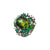 Renny Fancy Shape Cluster Ring - Green Oval 2022-238