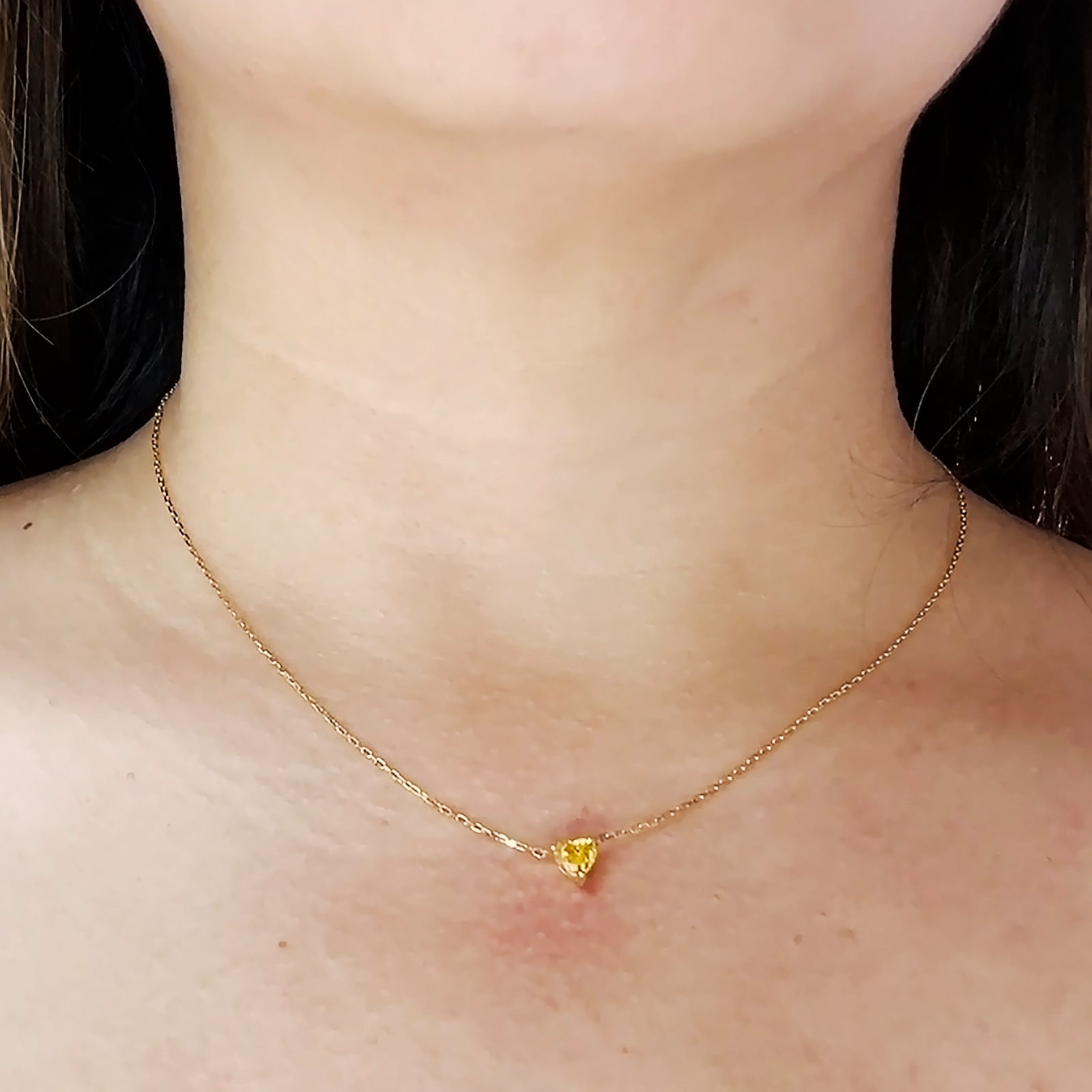 Celio Solitaire Necklace - Diamond Heart 0.5CT 2022-251