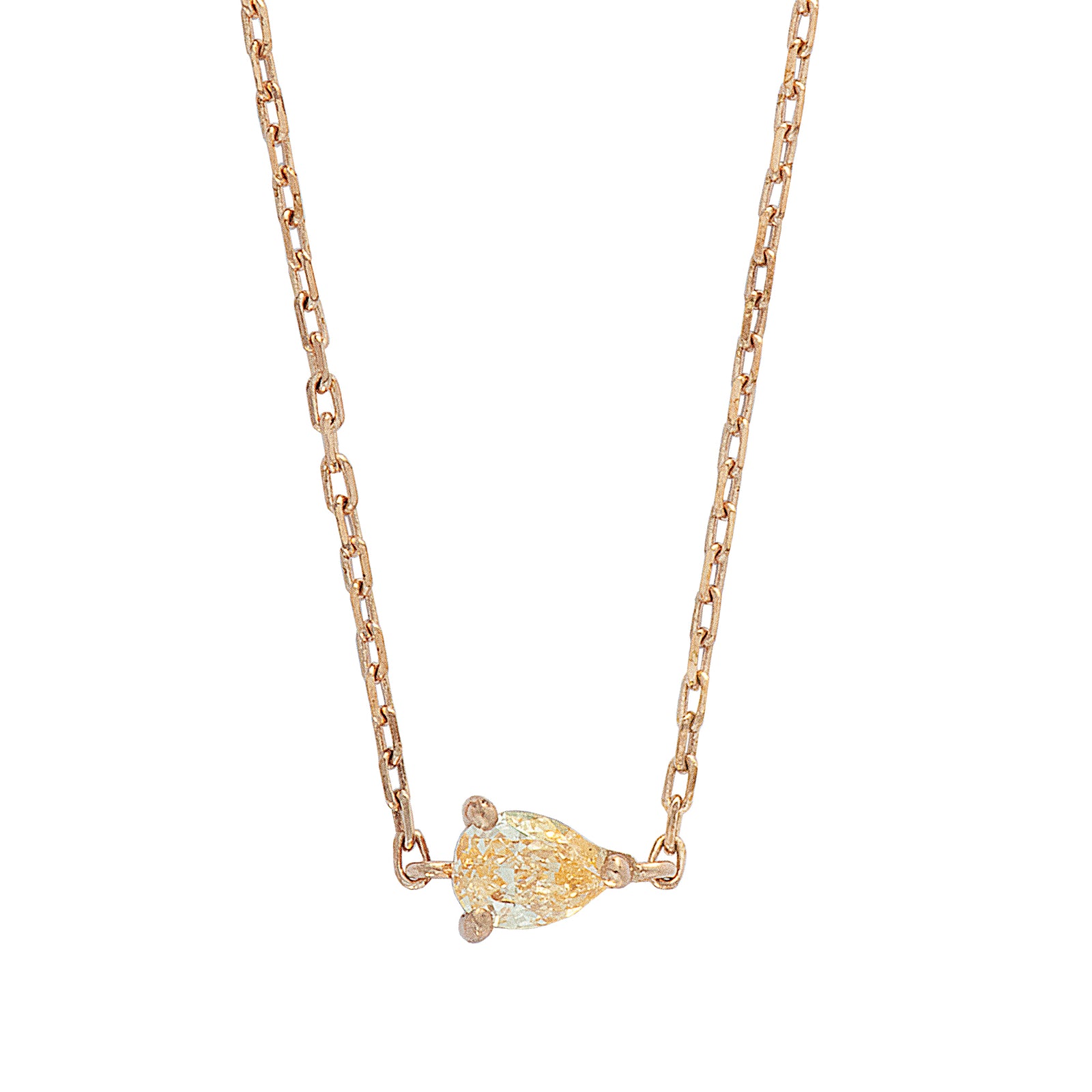 Celio Solitaire Necklace - Diamond Pear 0.2CT 2022-251