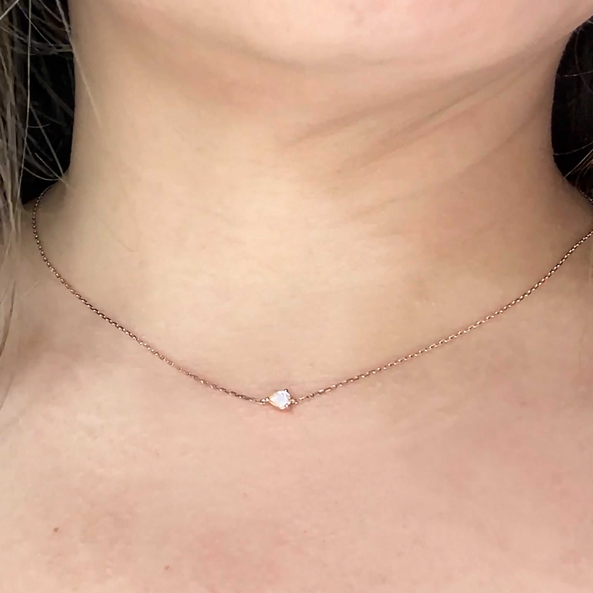 Celio Solitaire Necklace - Diamond Pear 0.2CT 2022-251