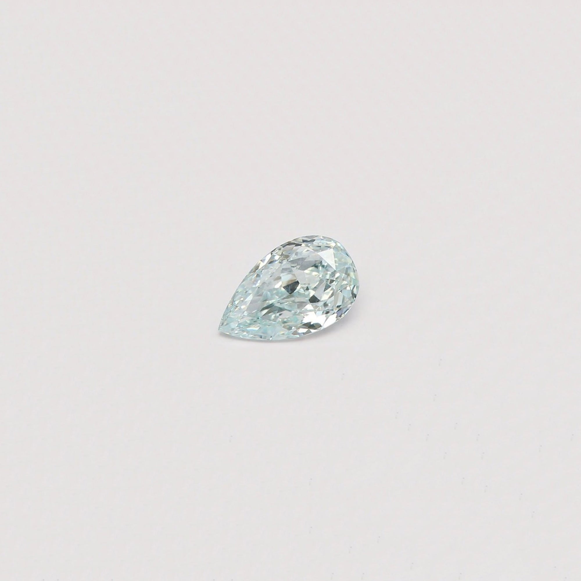 Light Blue Diamond Pear 0.41CT GIA M594