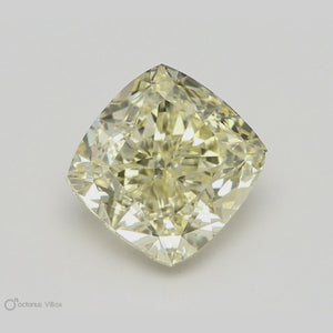 Fancy Light Yellow Diamond Cushion 1.5CT GIA G016