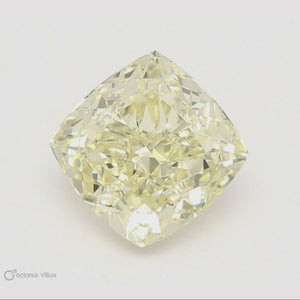 Fancy Light Yellow Diamond Cushion 1.33CT GIA M597