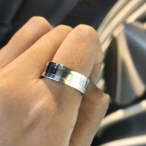 Teknika-I Titanium Round Fusion Ring AG290