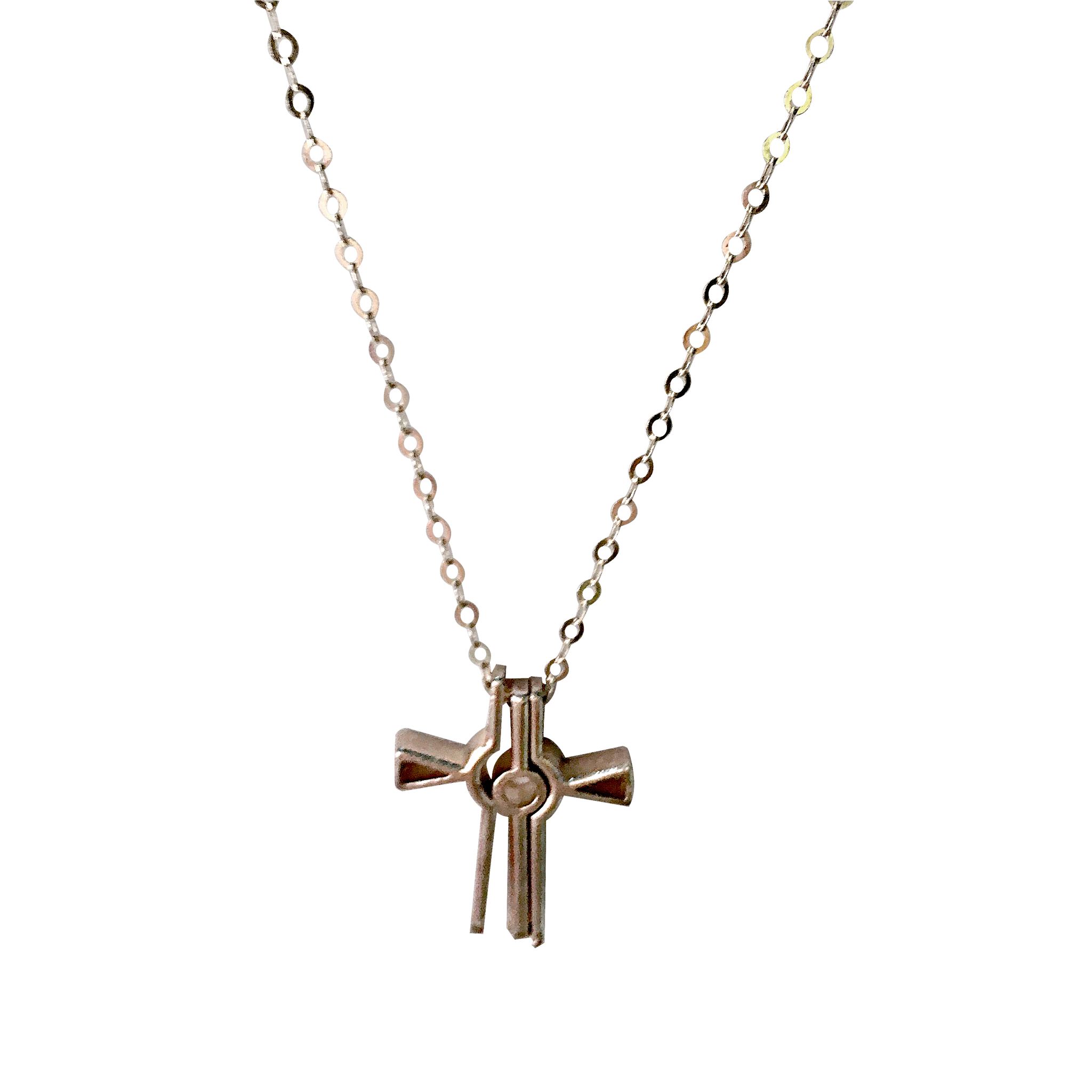 Trinity Cross Necklace AG364 - Autium Jewels