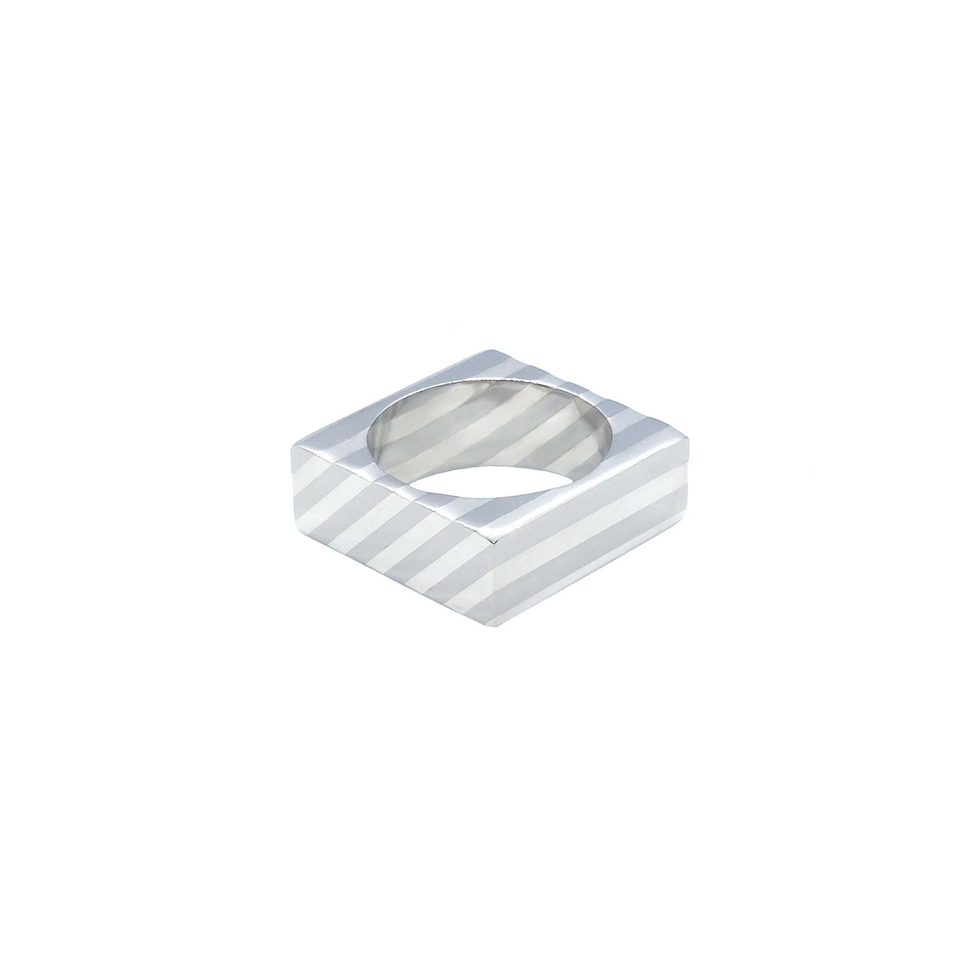 Albermiz Square Fusion Ring AG418
