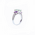 Viola Three Stone Ring - Green Emerald AG738