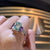 Viola Three Stone Ring - Green Emerald AG738