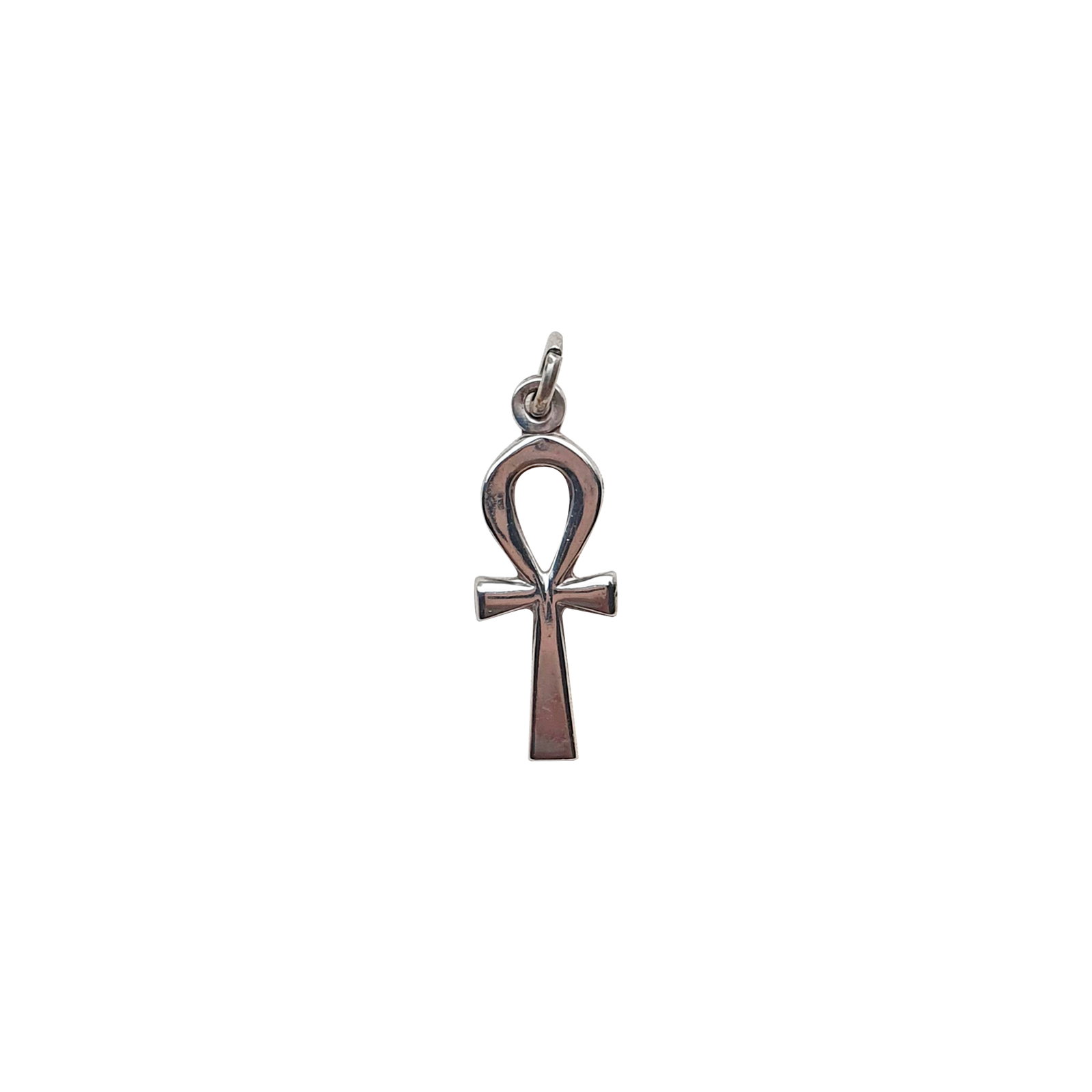 Ankh Pendant 925 Silver and Blue Enamel Pendant AG797