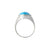 Reve Turquoise Cabochon Men's Ring 2022-142 AG810