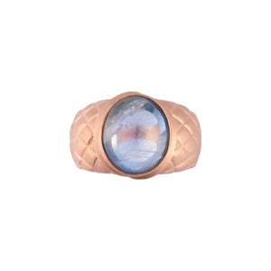 Belle Cabochon Men's Ring - Blue Oval 2022-142 AG811