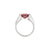 Alcross Gemstone Tension Set Ring - Red Cushion 2021-252