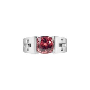 Alcross Gemstone Tension Set Ring - Red Cushion 2021-252