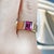 Altair Gemstone Tension Set Ring - Pink Emerald 2021-082
