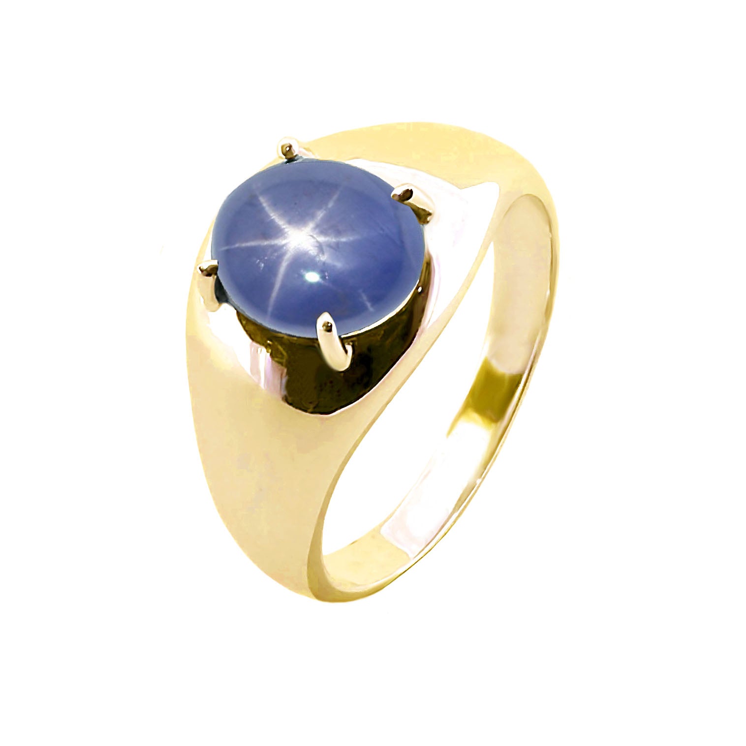 White gold star sapphire ring sale
