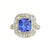 Anthio Double Halo Ring - Tanzanite Cushion 2019-69