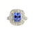 Anthio Double Halo Ring - Blue Long Cushion 2019-69