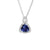 Armas Halo Gemstone Pendant - Tanzanite Trillion 2022-071