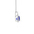 Armas Halo Gemstone Pendant - Tanzanite Trillion 2022-071