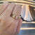 GG Trize Stone Finish Rose Wide Fusion Gold Ring AU048