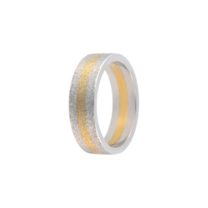 GG Trize Stone Finish White Fusion Gold Ring AU050