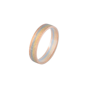 GG Quartrize - Rose Thin Fusion Gold Ring AU060