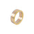 GG Quartrize - White Wide Fusion Gold Ring AU063 AU064