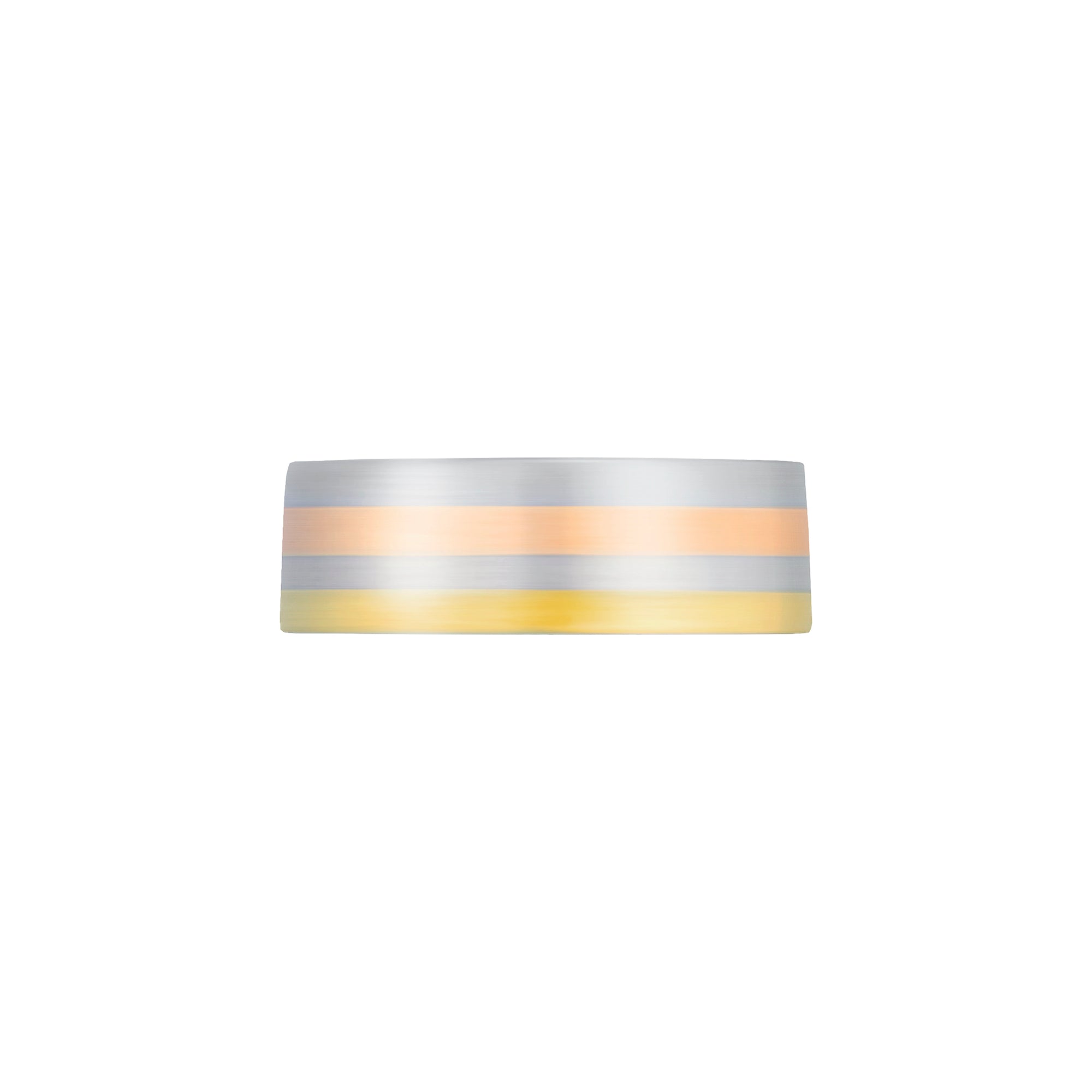 GG Quartrize - White Wide Fusion Gold Ring AU063 AU064