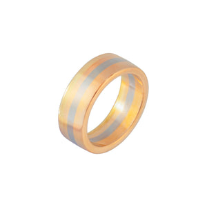GG Quartrize - Rose Wide Fusion Gold Ring AU066