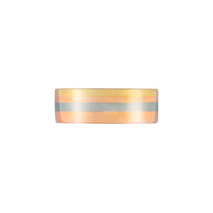 GG Quartrize - Rose Wide Fusion Gold Ring AU066