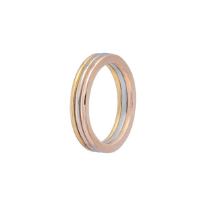 GG Orbium Tricolours Fusion Gold Ring AU070 AU072