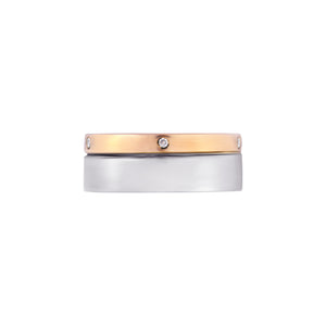 Tatlin Steel 5D Fusion Gold Ring AU088 AU089