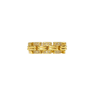 Nikito Buckle 18k Yellow Gold Ring AU151