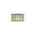 Autium Original Abacus Octagonal 18k Yellow Gold and Titanium Ring with 126 Beads AU269