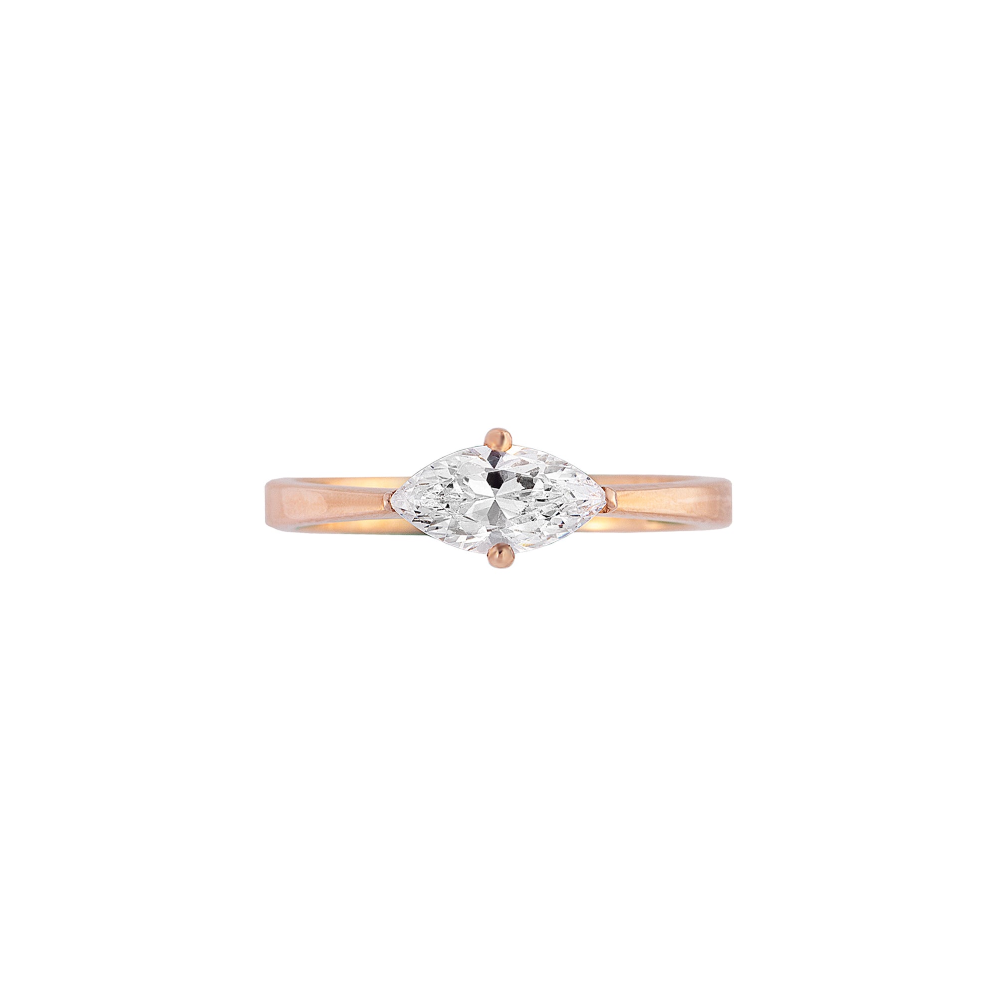 Uno Jean Marquise Solitaire Ring 0.5CT AU327