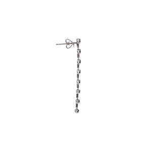 Eden Drop Down 18k White Gold and Diamonds Earrings AU362