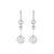 Swarov Circles Detachable Drop Down Earrings AU363