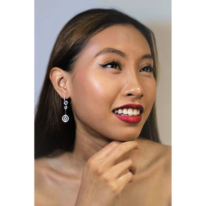 Swarov Circles Detachable Drop Down Earrings AU363