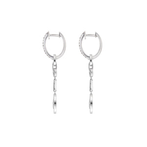 Swarov Circles Detachable Drop Down Earrings AU363