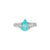 Tiara Three Stone Ring - Paraiba Pear AU365-13