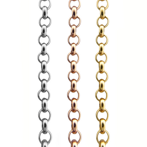 Pearo Pearl Rolo Chains 14k Gold 1.5MM W232