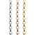 Pearl Rolo Chains 14k Gold 1.5MM W232