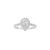 Benhui Pear Halo Engagement Ring - 0.60CT 2022-074