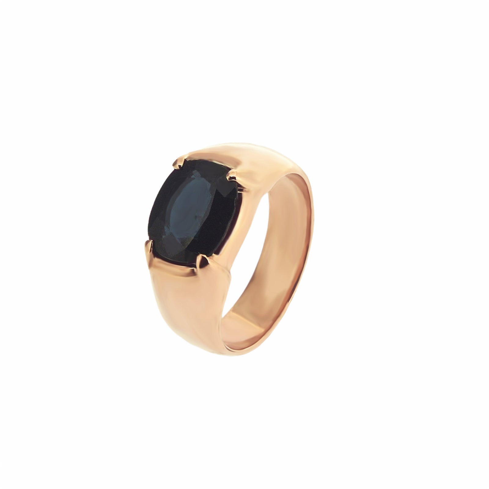 Chryso Men Gemstone Ring - Dark Blue Oval 2018-84