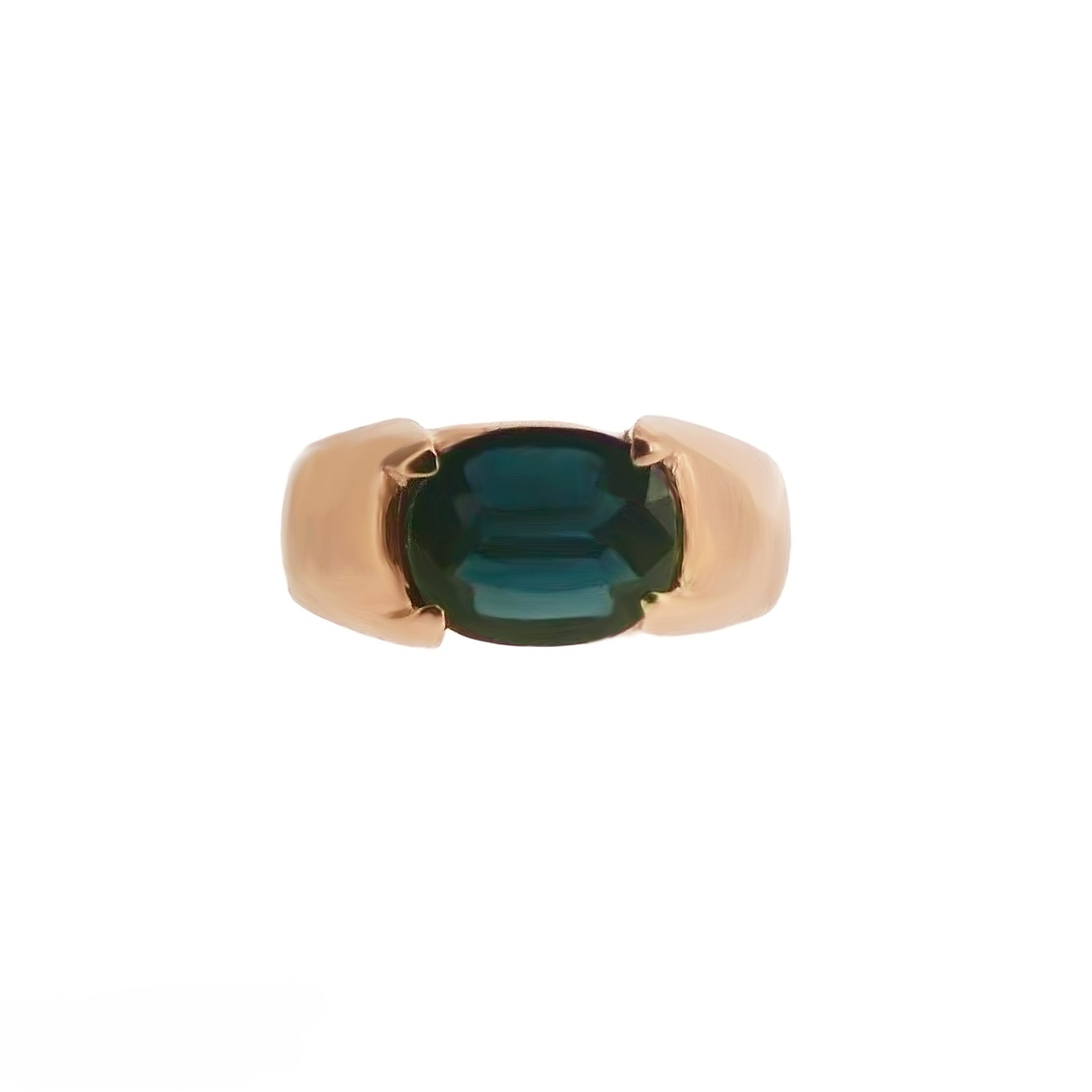 Chryso Men Gemstone Ring - Dark Blue Oval 2018-84
