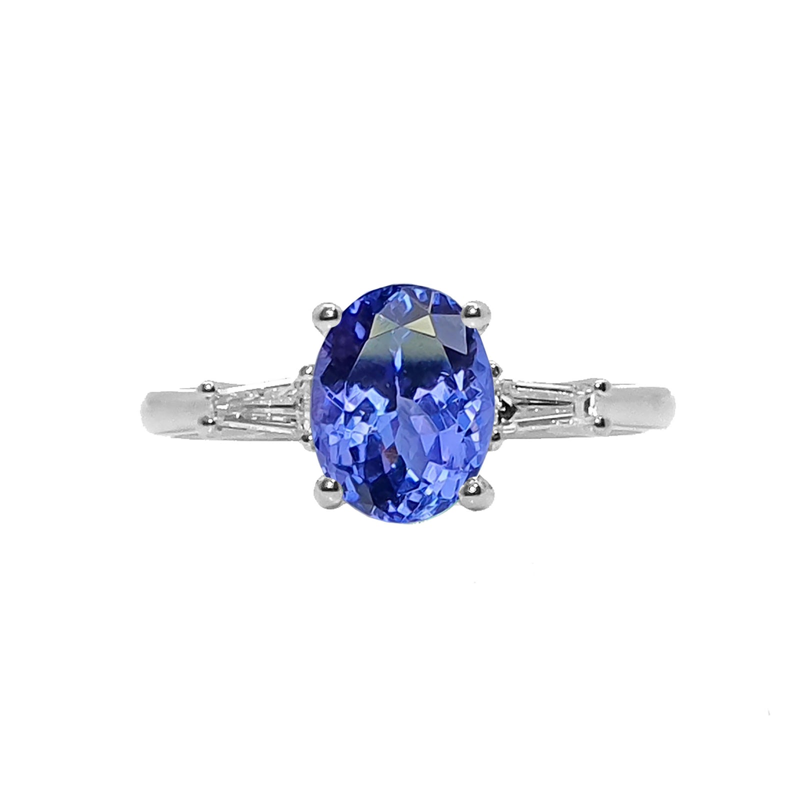Ciarney Three Stone Ring - Tanzanite Oval 2020-189