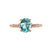 Ciarney Three Stone Ring - Electric Blue Oval 2020-189