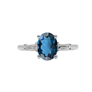 Ciarney Three Stone Ring - Semi Precious Oval 2020-189