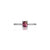 Cyntha Solitaire Pinched Shank Ring - Pink Long Cushion 2021-015